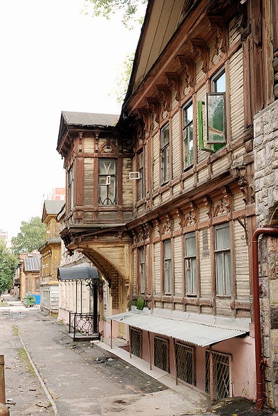 Старинная деревянная застройка. Нижний Новгород
