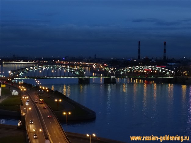Достопримечательности Санкт-Петербурга. Большеохтинский мост