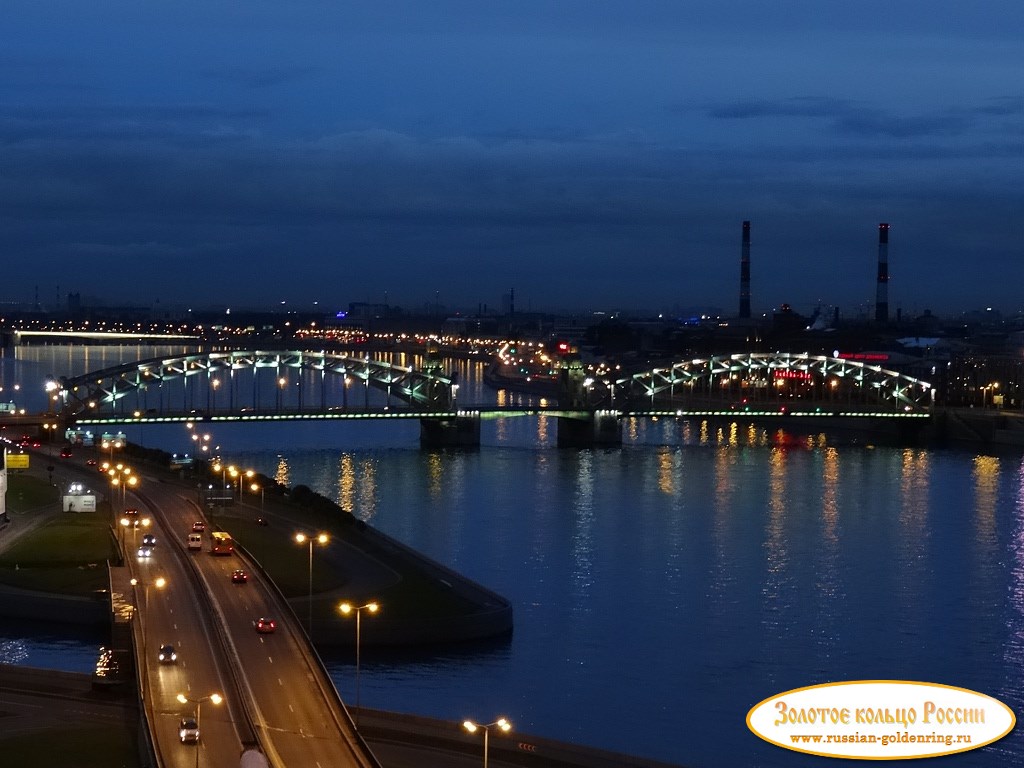 Большеохтинский мост. Санкт-Петербург