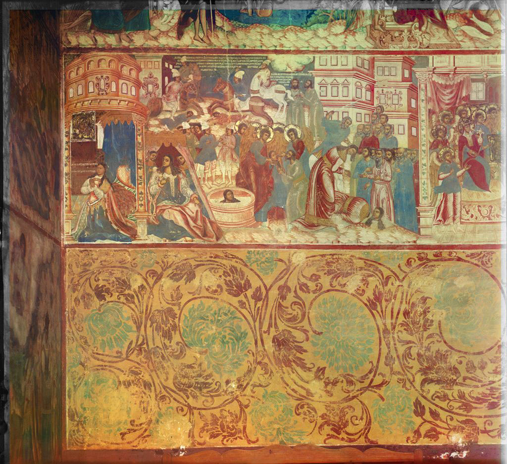 Ярославль. Фреска в зимней церкви Федоровской Божьей Матери. 1911 год.
