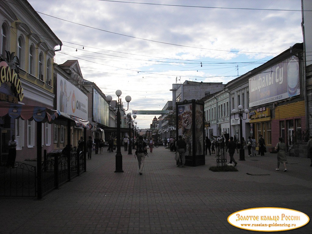 Пешеходная улица Баумана. Казань