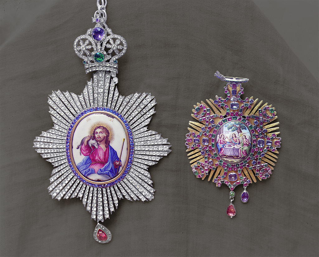 Кострома. Панагии. В ризнице Ипатьевского монастыря. 1911 год.