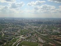 Достопримечательности Москвы. Останкинская телебашня. Москва с высоты 340 метров