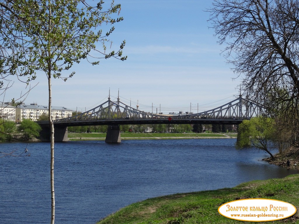 Староволжский мост. Вид из устья реки Тьмаки