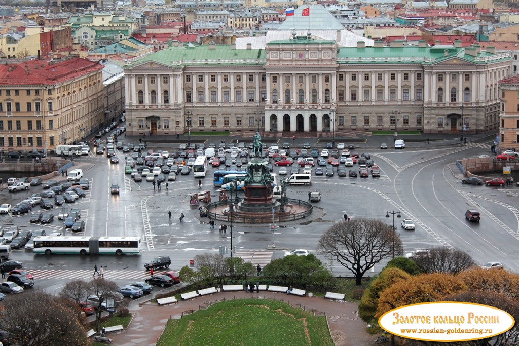 Исаакиевский собор. Вид на Синий мост