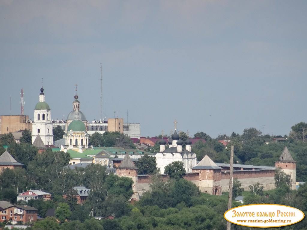 Зарайский кремль. Вид на кремль со стороны реки Осётр