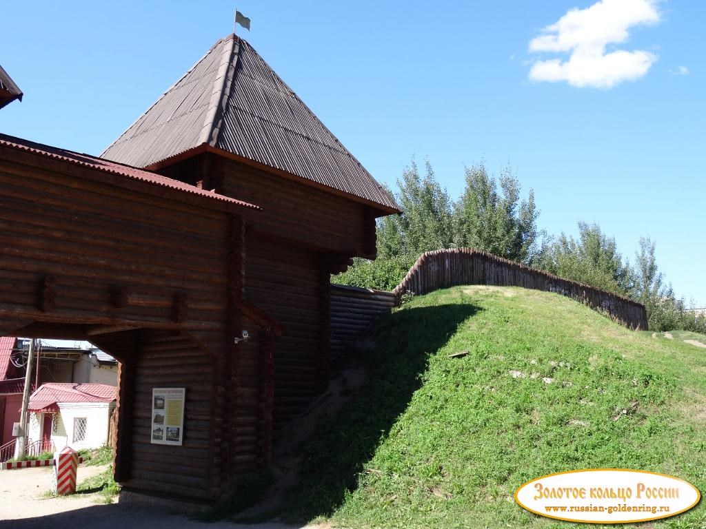 Никольские ворота. Частокол