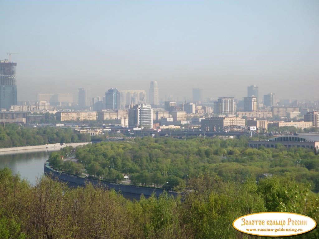 Воробьёвы горы. Панорама Москвы