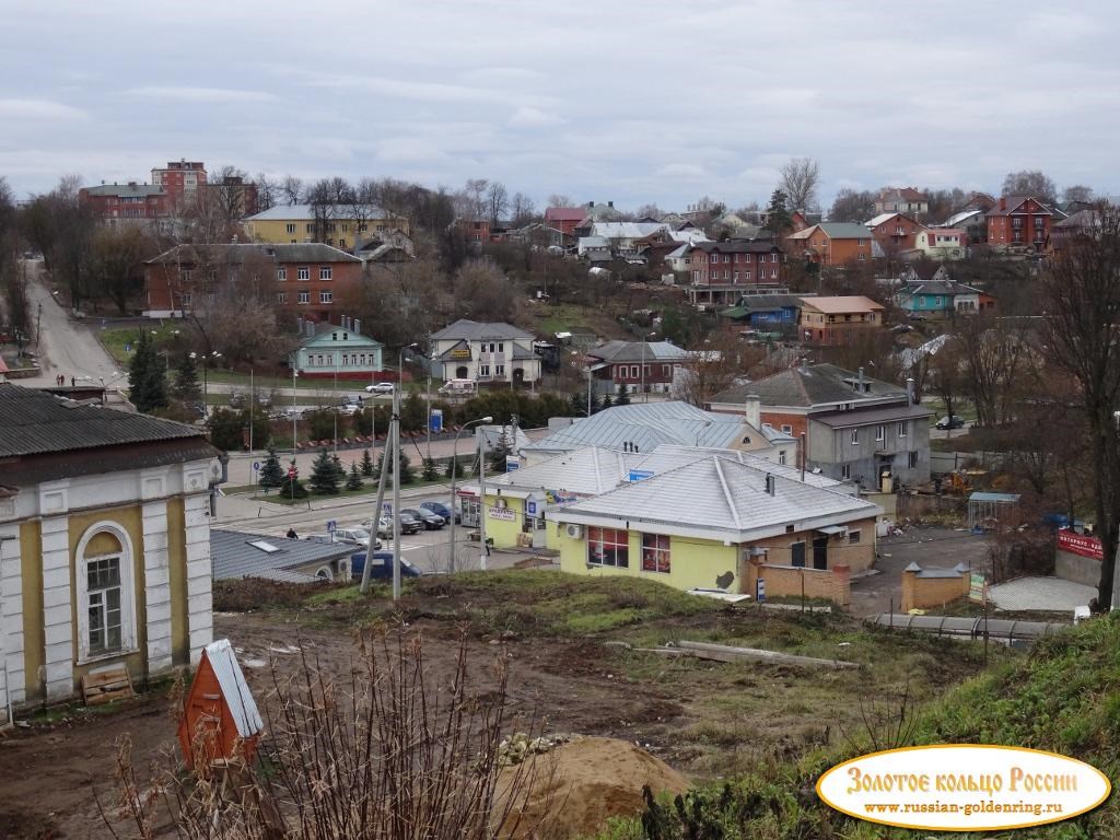 Волоколамский кремль. Вид на город с земляного вала