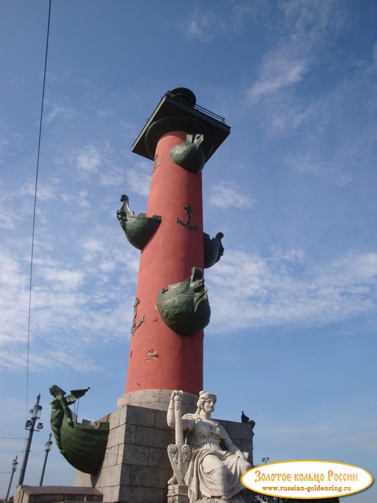 Ростральные колонны. Южная колонна