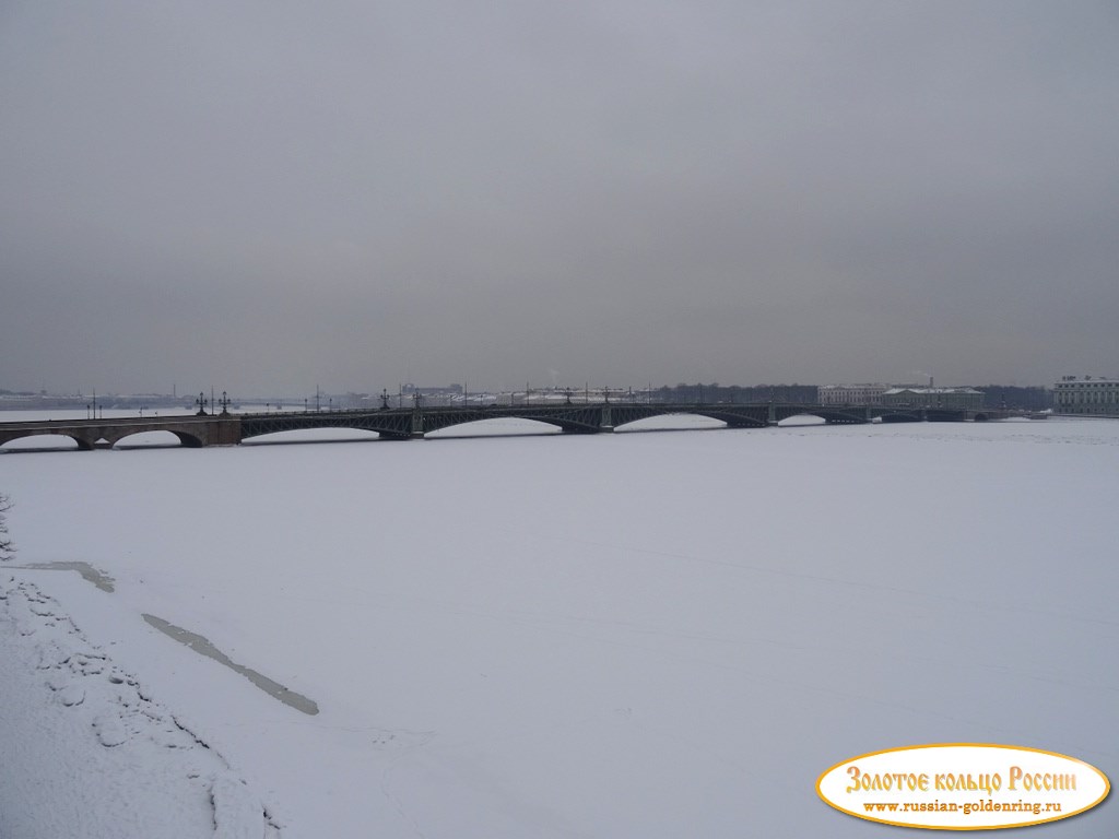 Река Нева. Троицкий мост