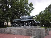 Достопримечательности Нижнего Новгорода. Нижегородский кремль. Танк Т-34