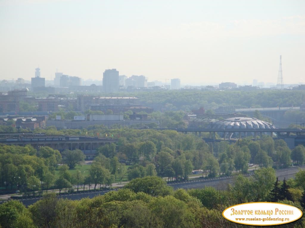 Воробьёвы горы. Панорама Москвы