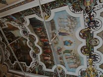 Достопримечательности Сергиева Посада. Свято-Троицкая Сергиева лавра. Роспись потолка трапезной