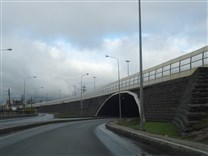 Достопримечательности Санкт-Петербурга. Кольцевая автомобильная дорога (КАД). Съезд в село Мурино