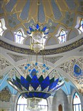 Достопримечательности Казани. Мечеть Кул Шариф. Хрустальная люстра