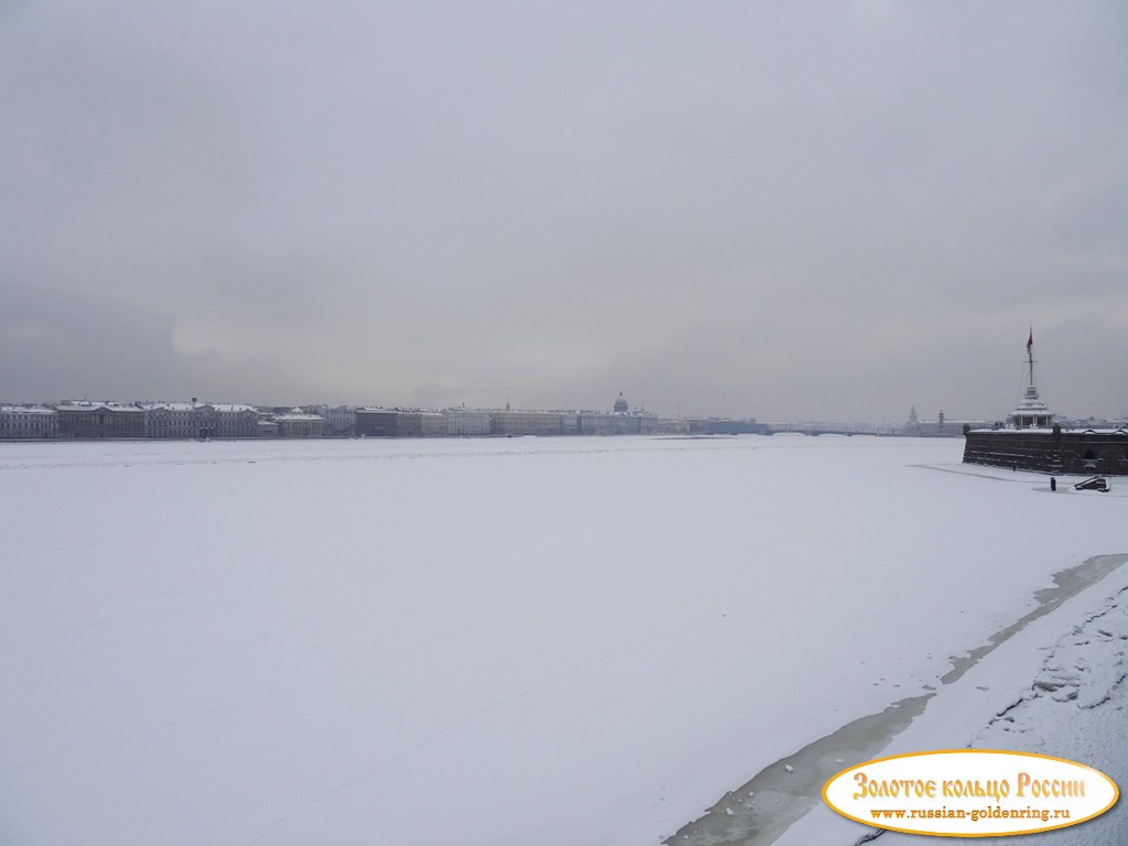 Река Нева. Нева подо льдом