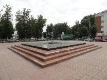 Достопримечательности Клина. Сквер Памяти героев. Вечный огонь