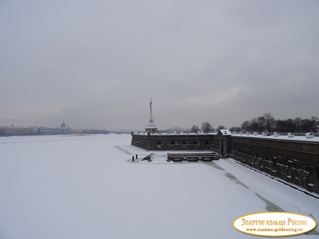 Петропавловская крепость. Невская куртина