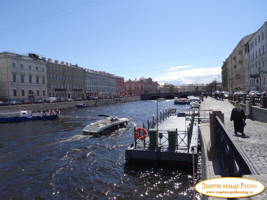 Река Фонтанка. Пристань возле Шуваловского дворца