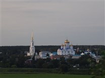 Достопримечательности Задонска. Задонский Рождество-Богородицкий мужской монастырь. Вид с трассы М-4