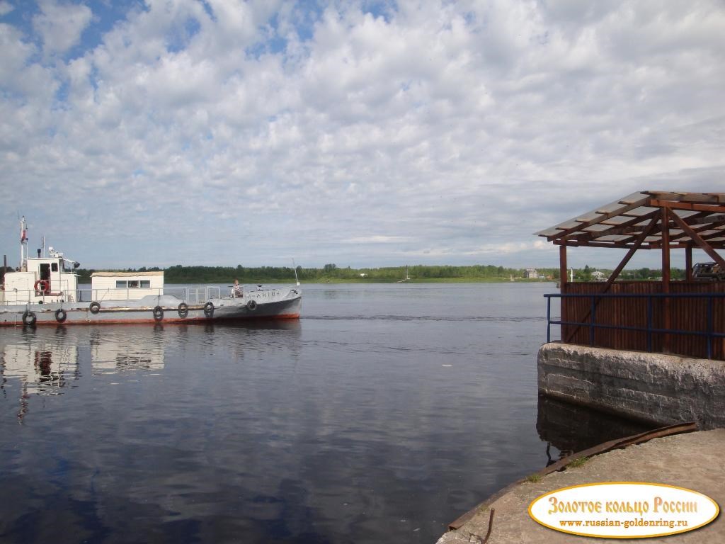 Река Нева. Пристань Шлиссельбурга