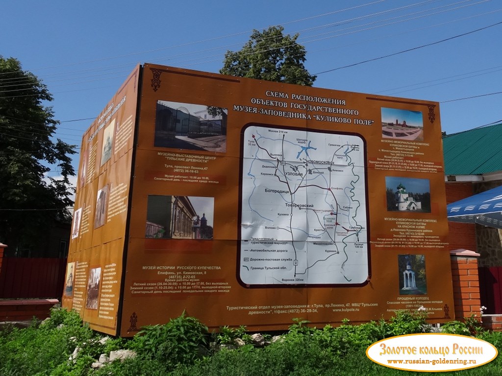 Красная площадь. Схема объектов на Куликовом поле