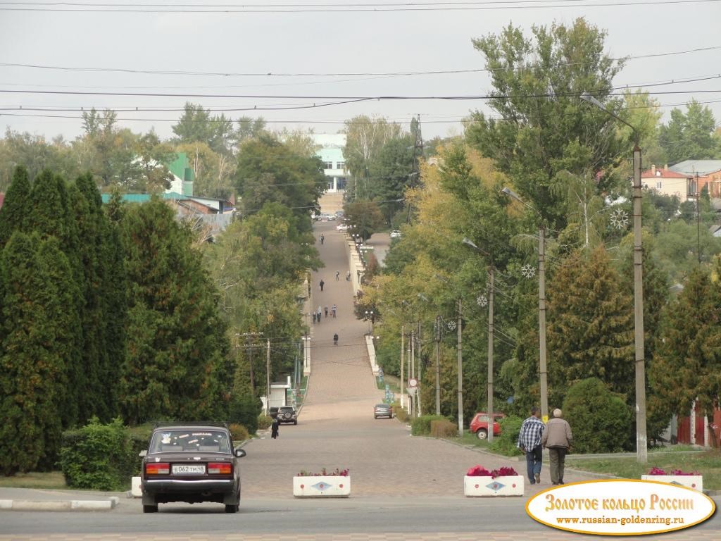 Улица Каменная гора. Вид со стороны Советской улицы