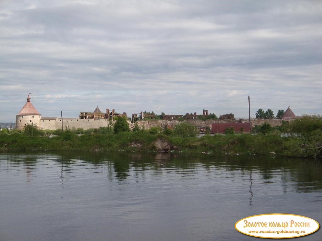 Крепость «Орешек». Вид из города