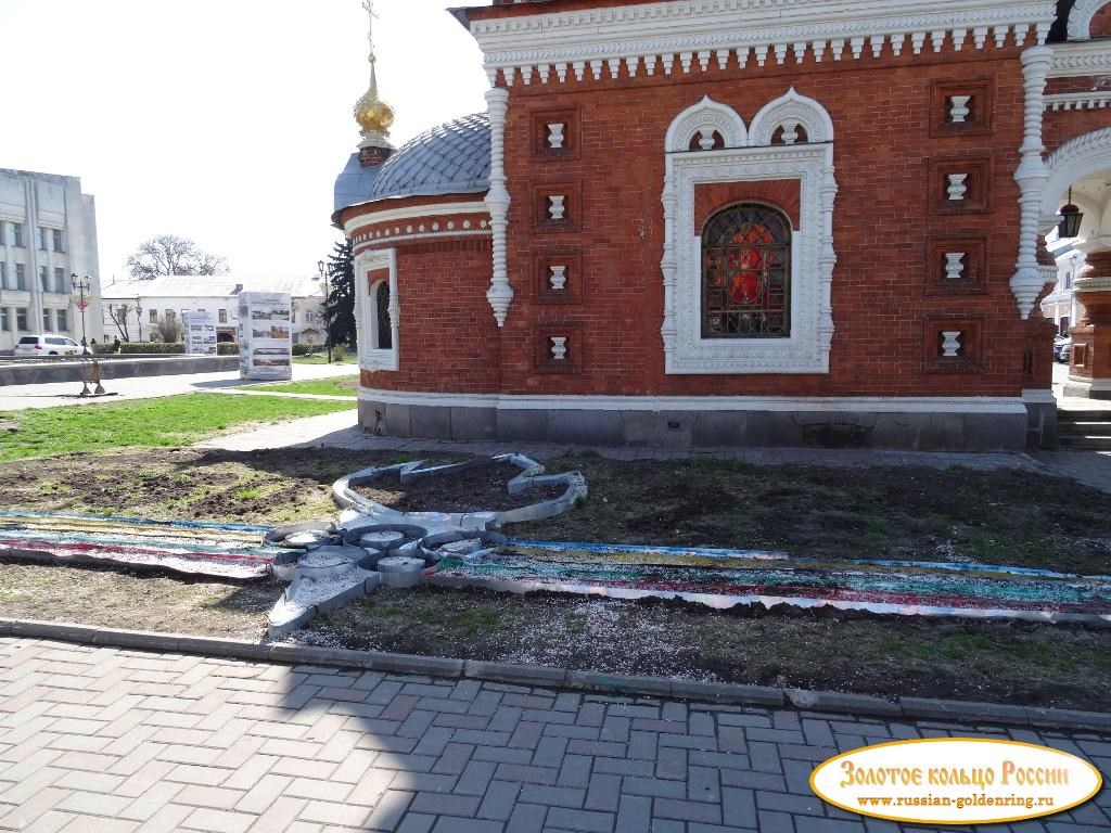 Часовня Александра Невского. Олимпийские символы в 2014 году