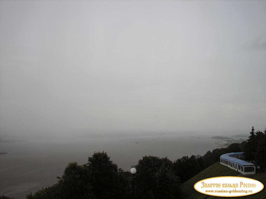 Чкаловская лестница. Вид на Волгу