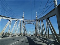 Достопримечательности Твери. Староволжский мост. На мосту