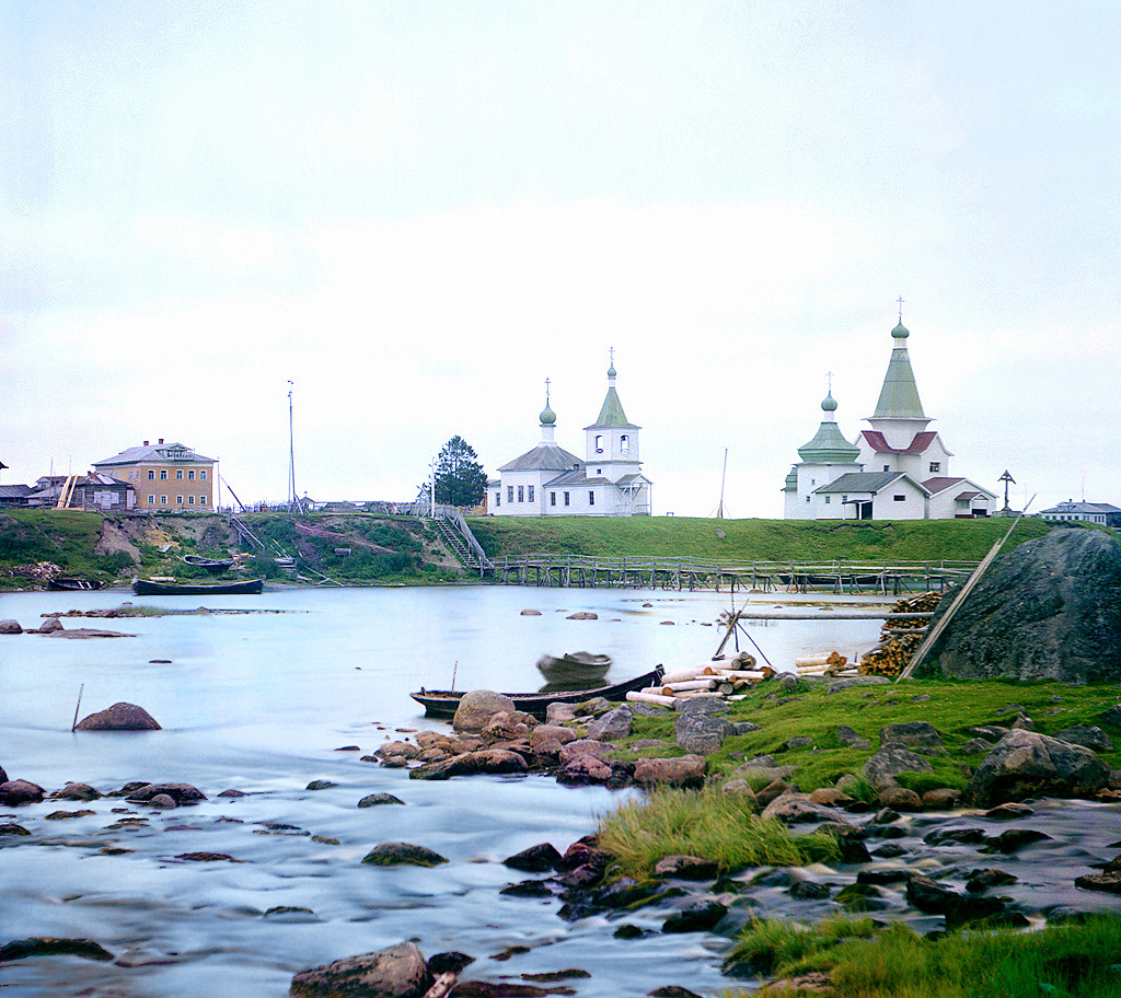 Кемь. Вид на Никольский собор. 1915 год.