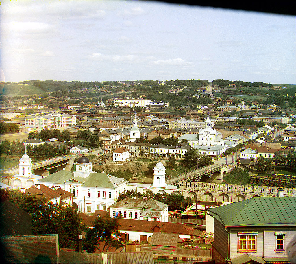 Смоленск. Общий вид северной части с колокольни Успенского соборa. 1912 год.